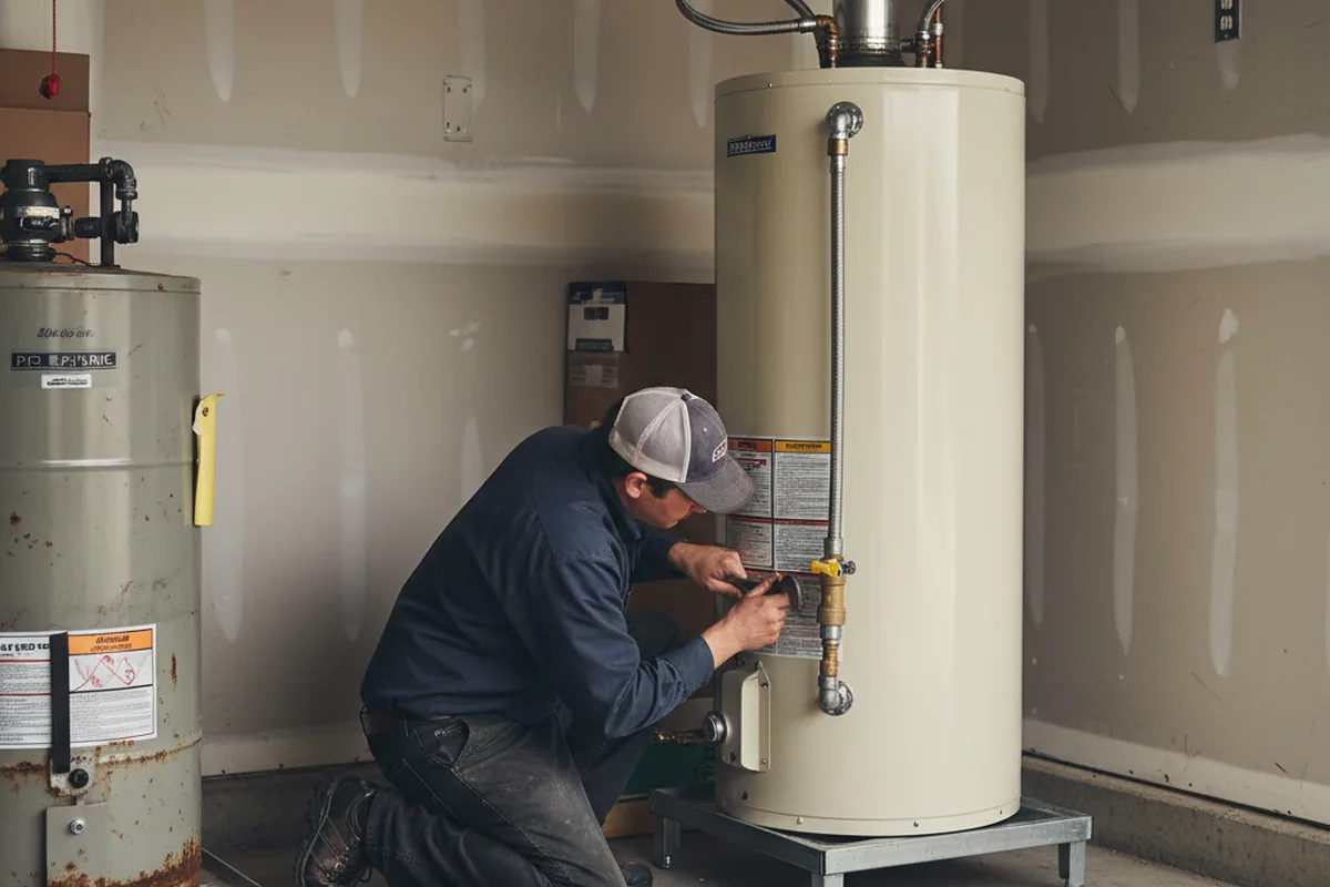 Water heater and shutoff valve replacement in Ocala
